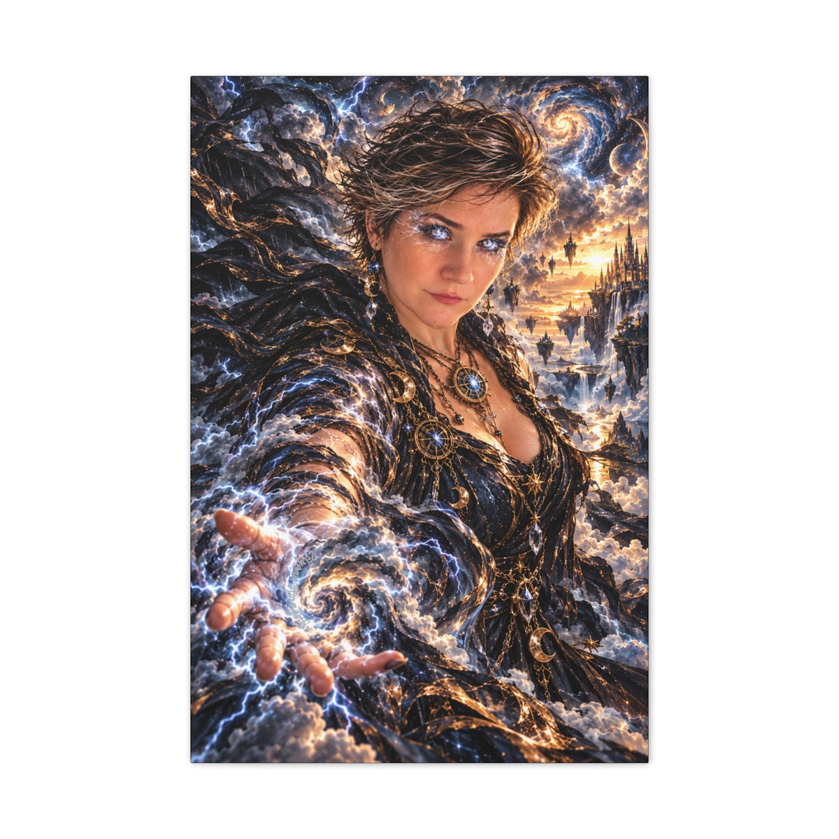 Become the Storm – Powerful Lightning Fantasy Art Print