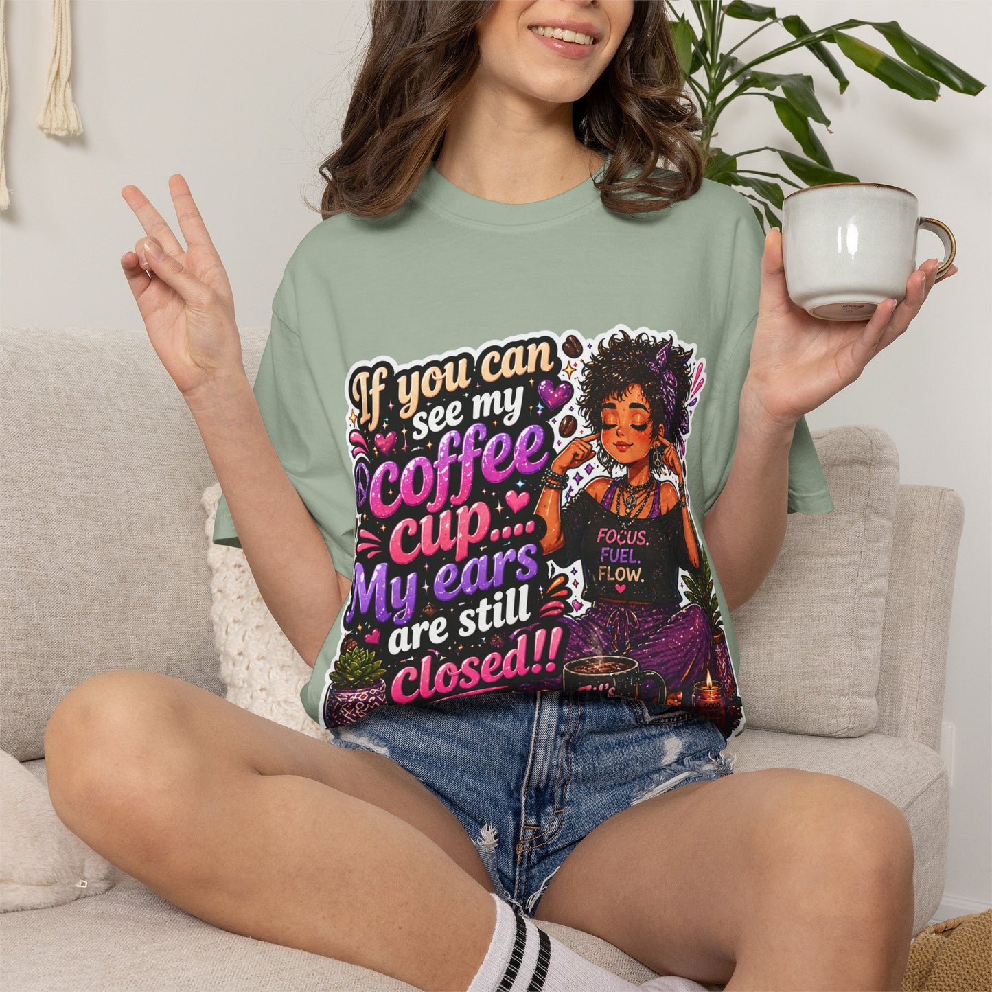 Coffee First, Then Words Tee