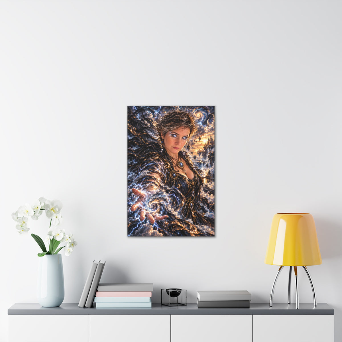 Become the Storm – Powerful Lightning Fantasy Art Print