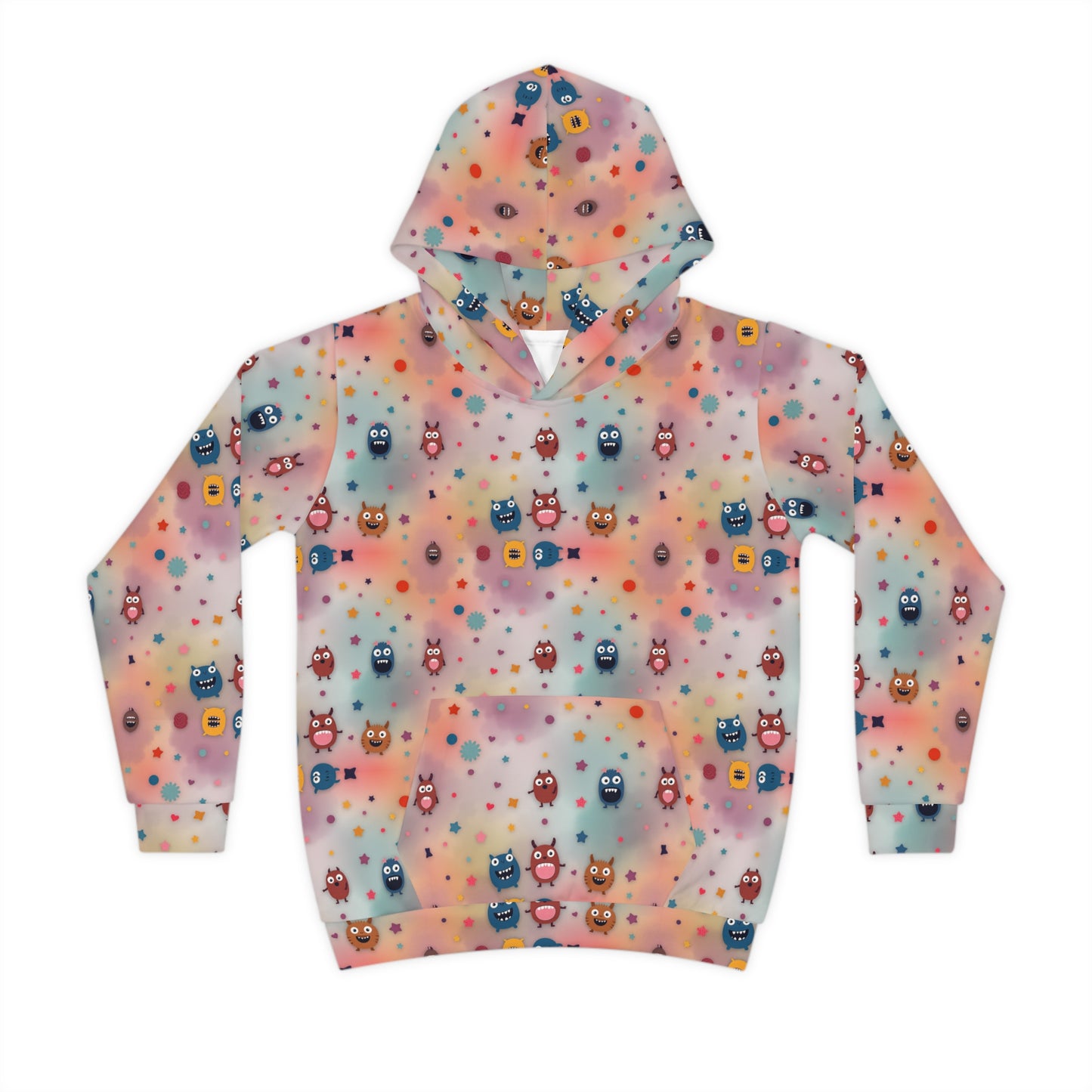 Pastel Polka Monster Parade Youth Hoodie