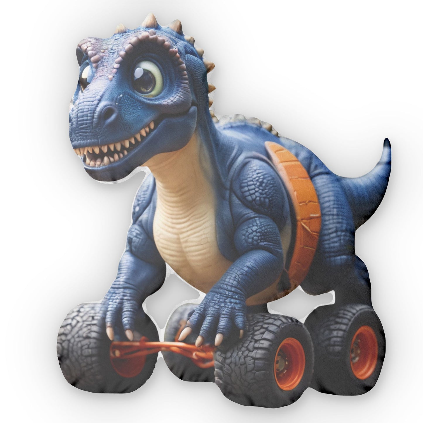 Dino Truck Pillow