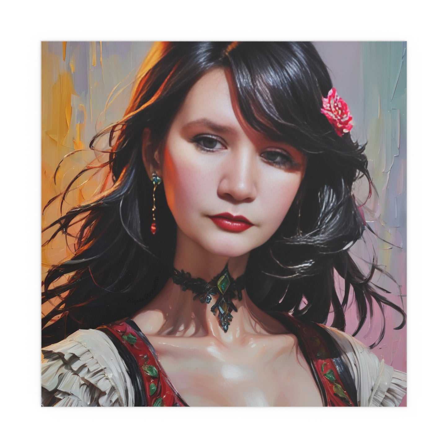 Indoor and Outdoor Silk Posters (Square 45)
