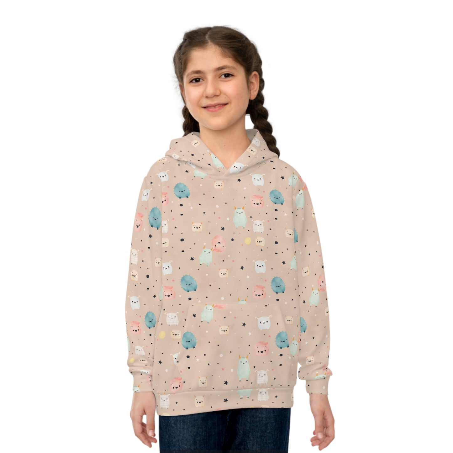 Peachy Pocket Pals Youth Hoodie