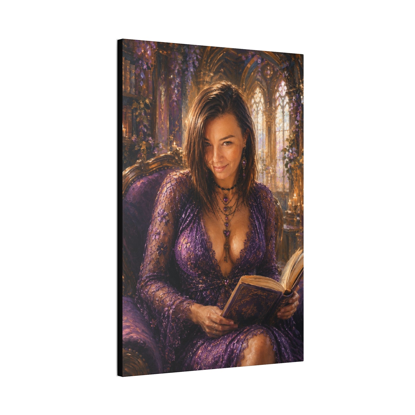 A Little Bedtime Magic – Dark Academia Book Lover Art Print