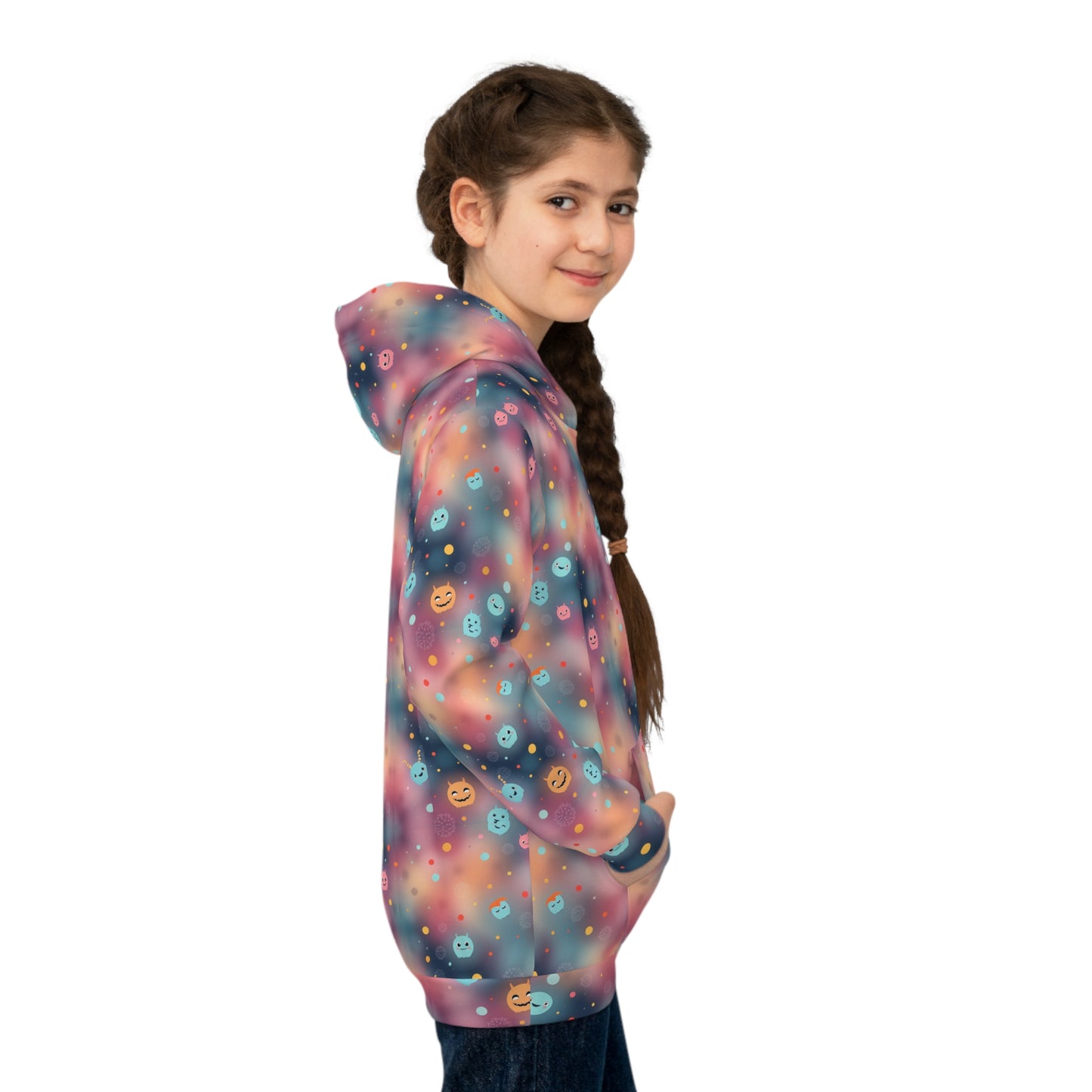 Cosmic Monster Confetti Youth Hoodie