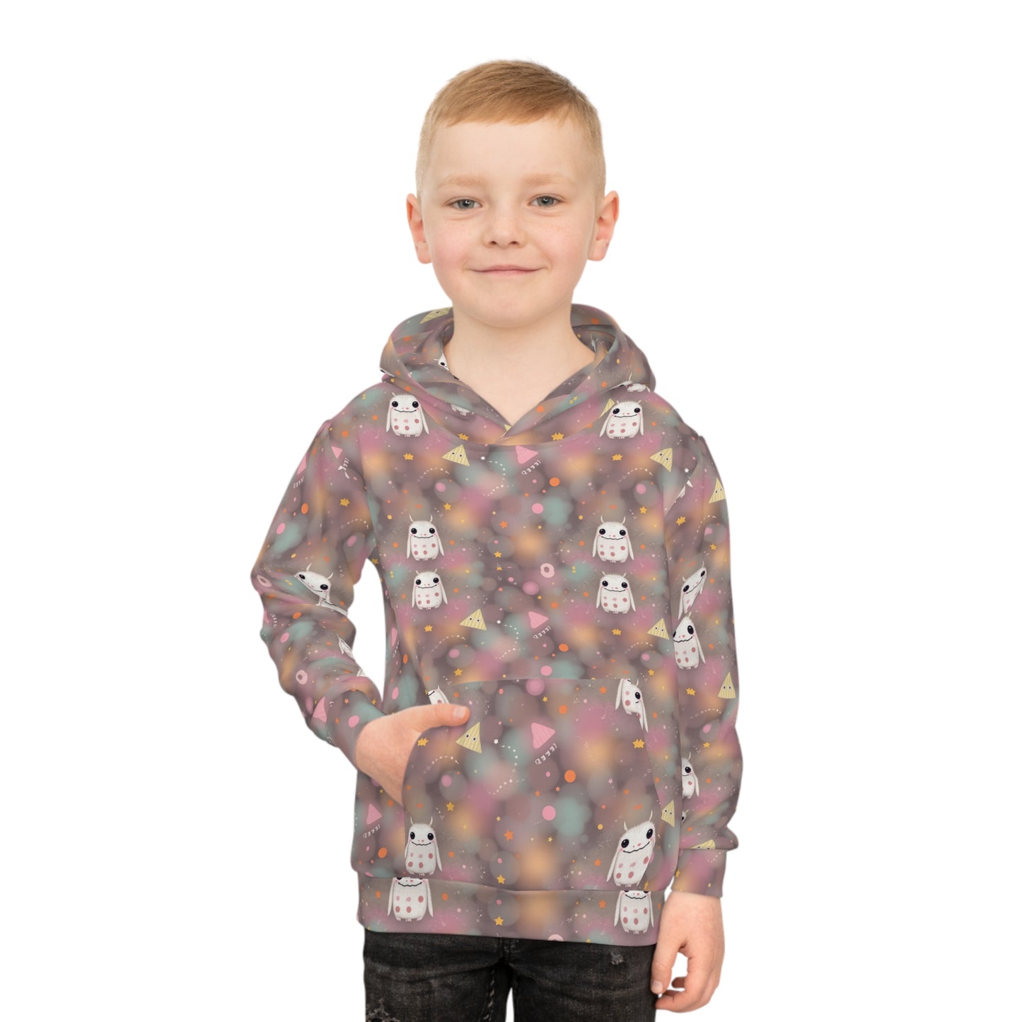 Marshmallow Moonbeam Monsters Youth Hoodie