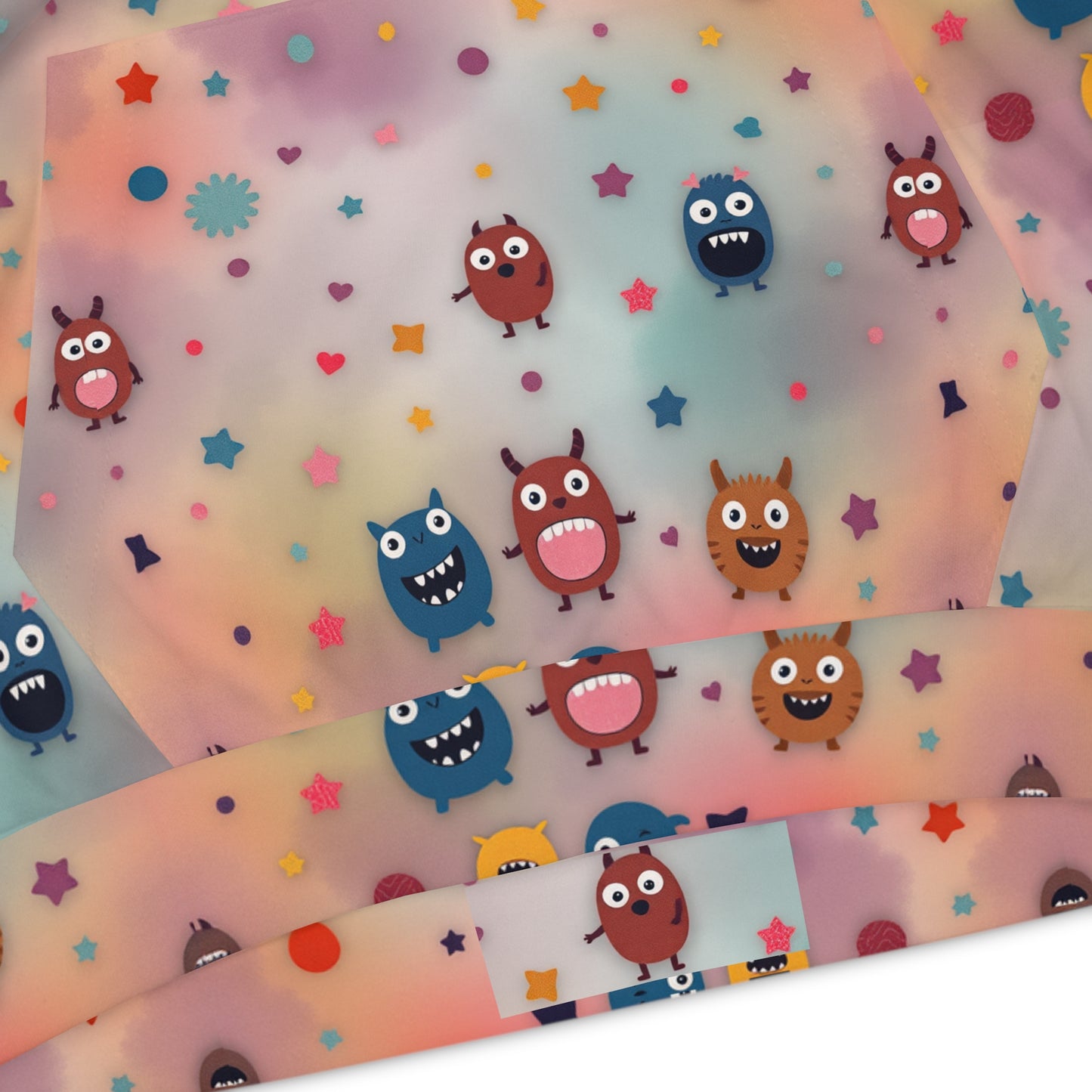 Pastel Polka Monster Parade Youth Hoodie