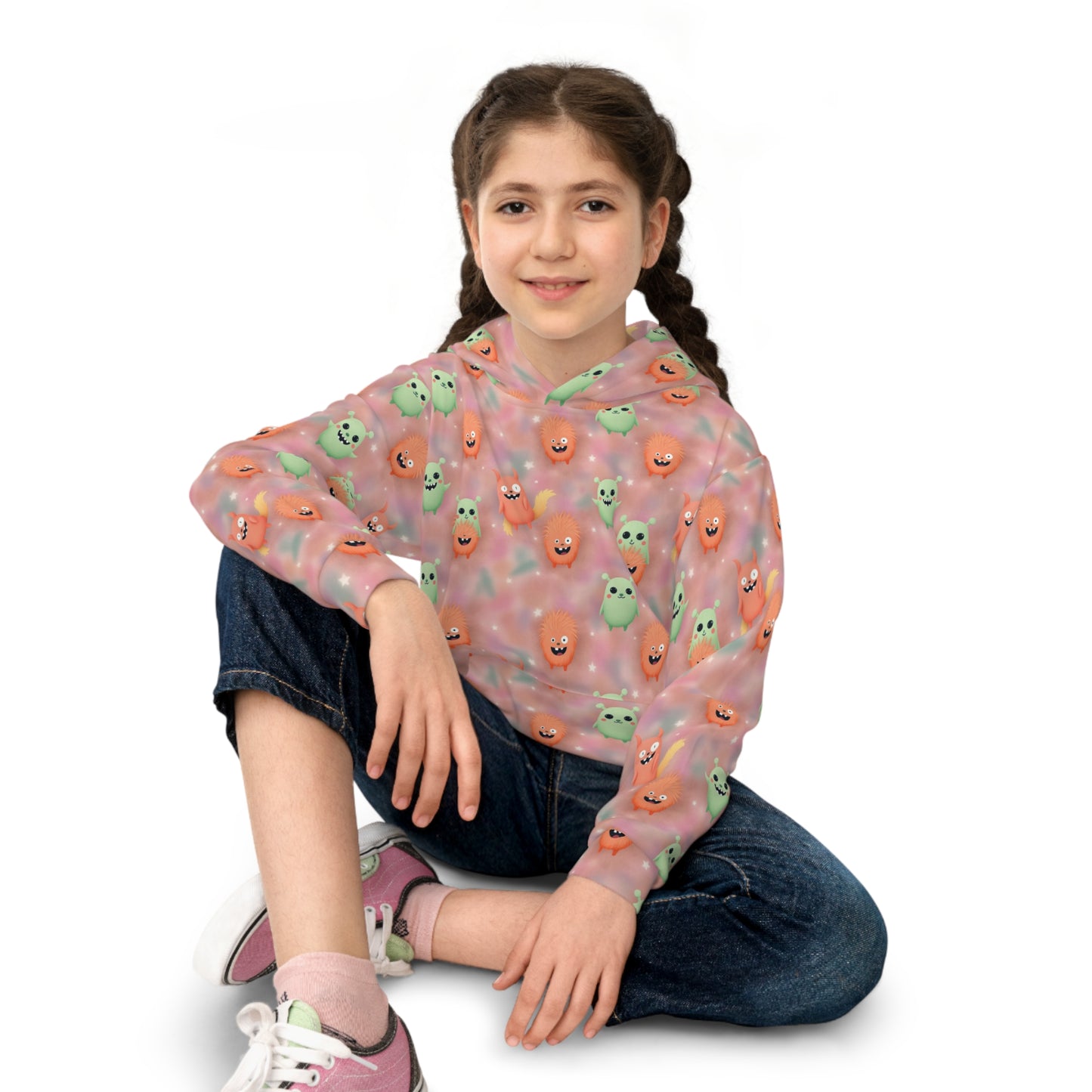 Peachy Monster Parade Youth Hoodie