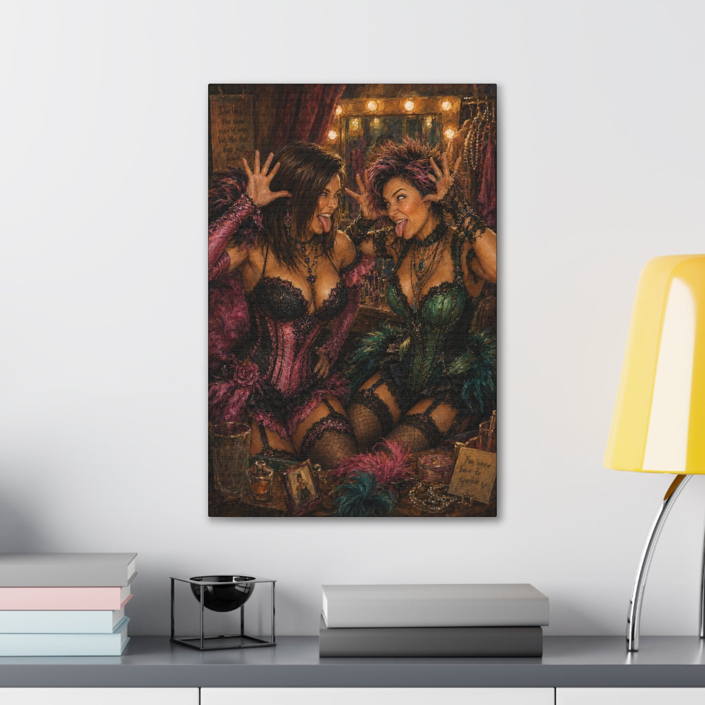 Partners in Mischief – Playful Burlesque Cabaret Art Print