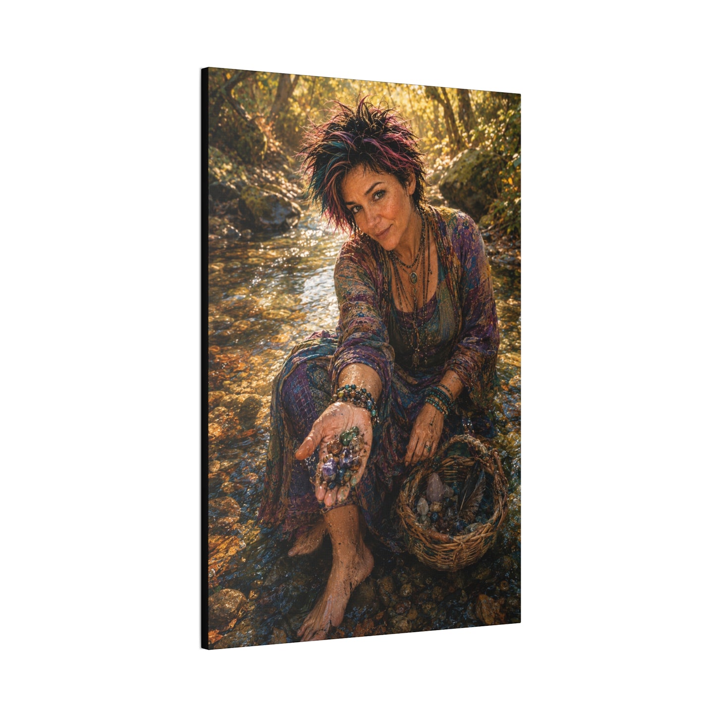 What the River Gives – Crystal Collector Nature Art Print