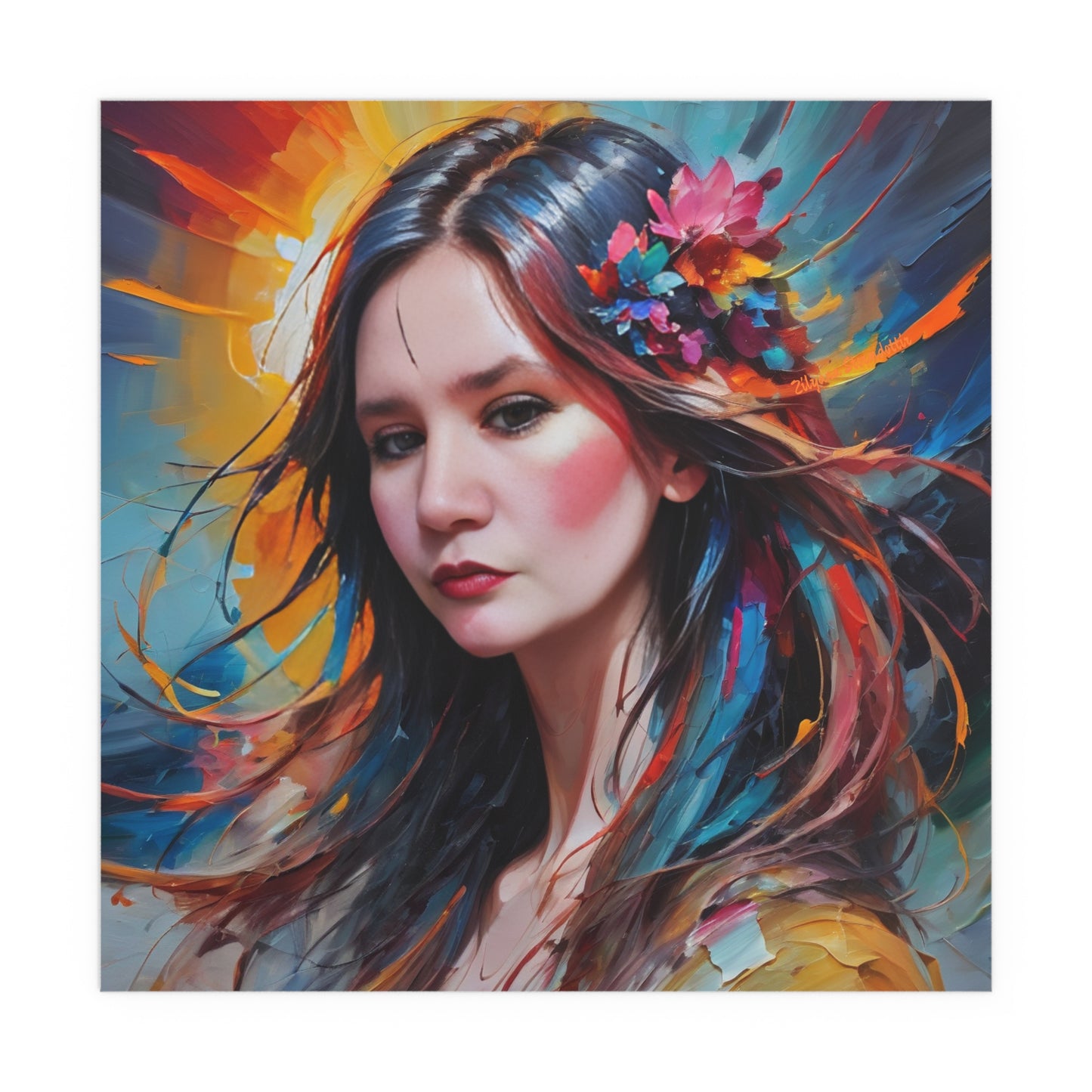 Indoor and Outdoor Silk Posters (Square 47)