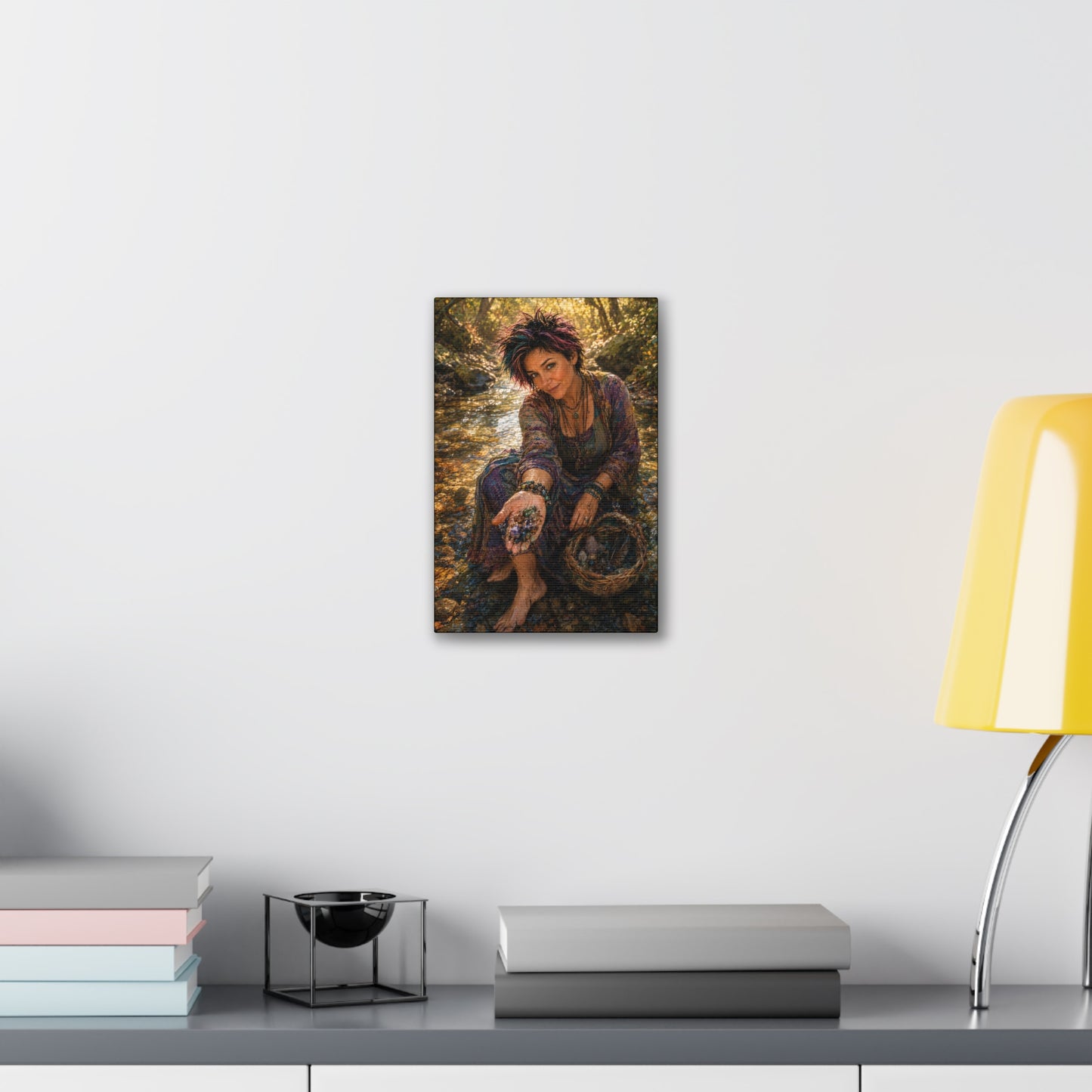 What the River Gives – Crystal Collector Nature Art Print
