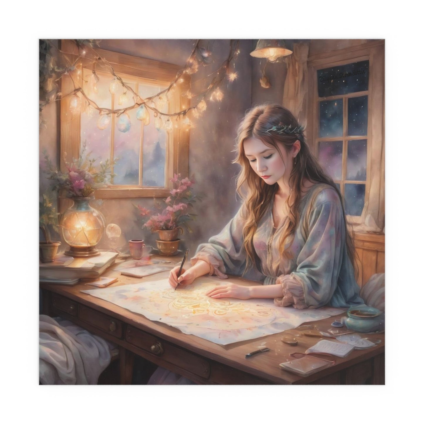 Indoor and Outdoor Silk Posters (Square 43)