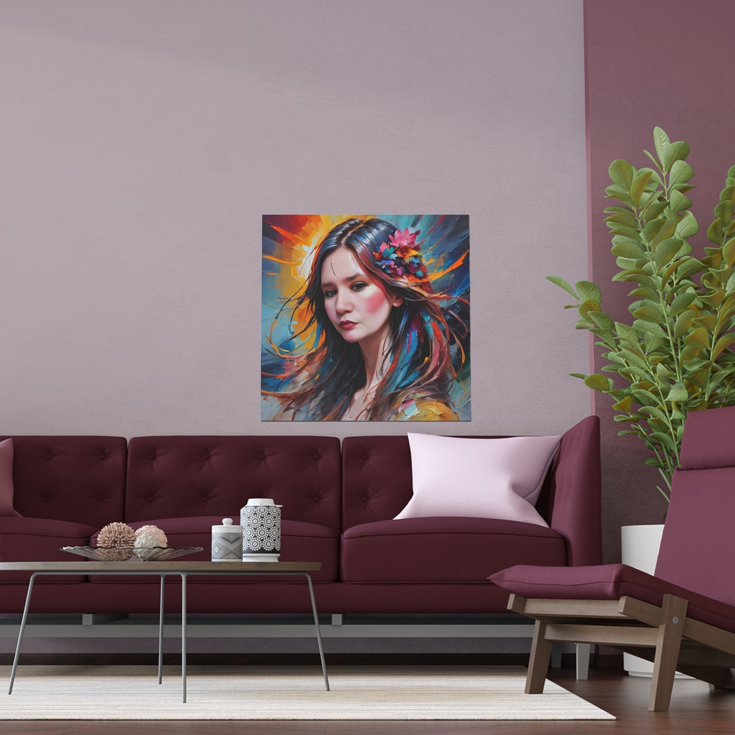 Indoor and Outdoor Silk Posters (Square 47)