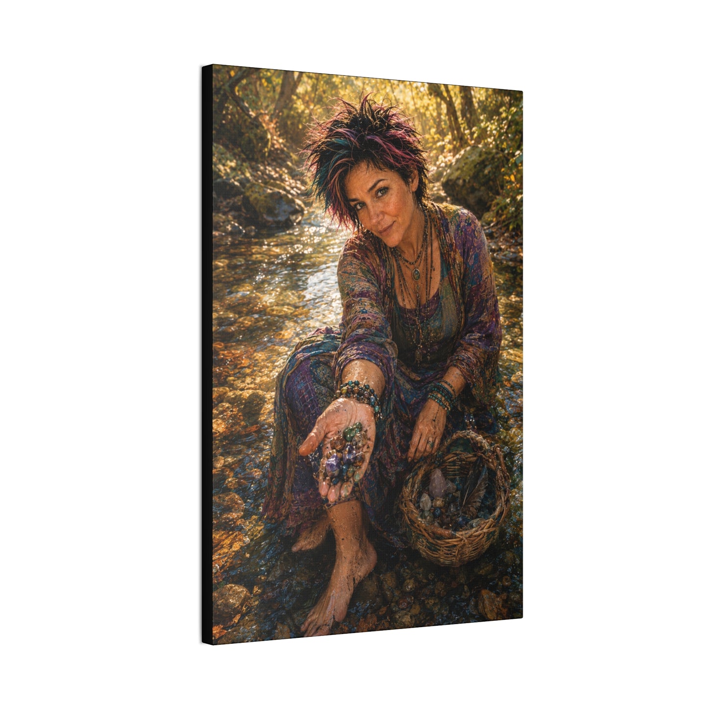 What the River Gives – Crystal Collector Nature Art Print