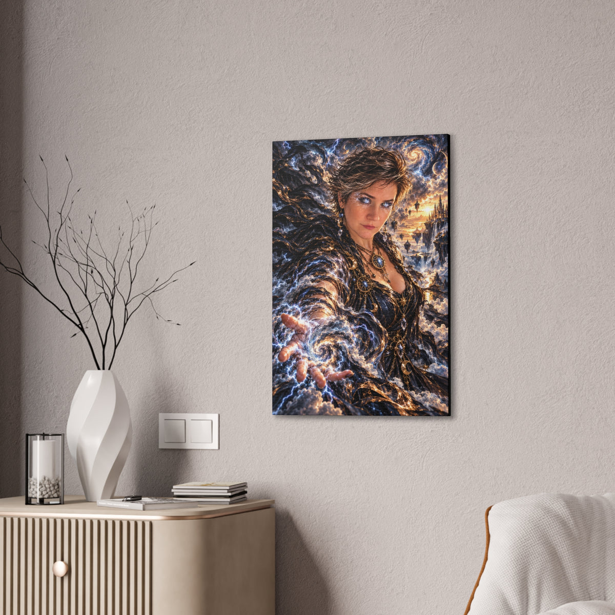 Become the Storm – Powerful Lightning Fantasy Art Print