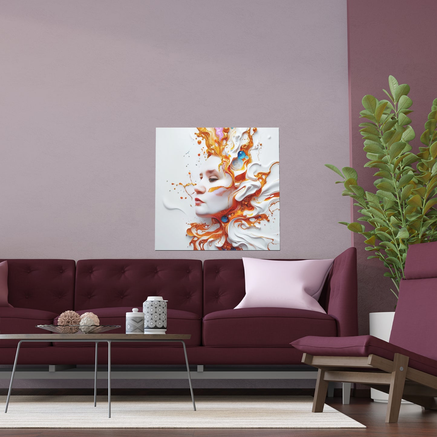 Indoor and Outdoor Silk Posters (Square 37)