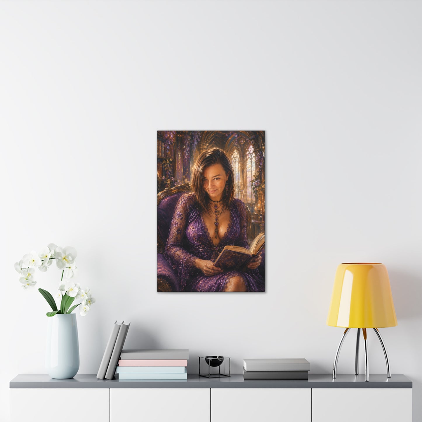 A Little Bedtime Magic – Dark Academia Book Lover Art Print