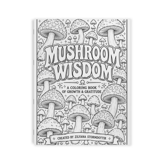 Mushroom Wisdom Coloring Book