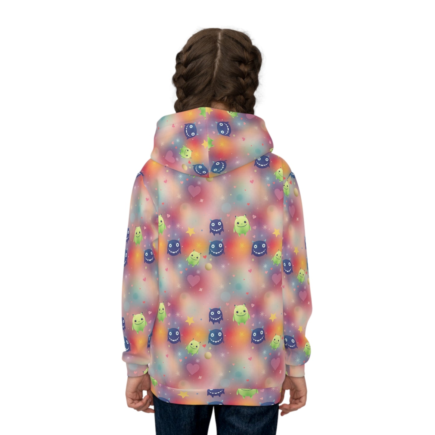 Heartburst Galaxy Buddies Youth Hoodie
