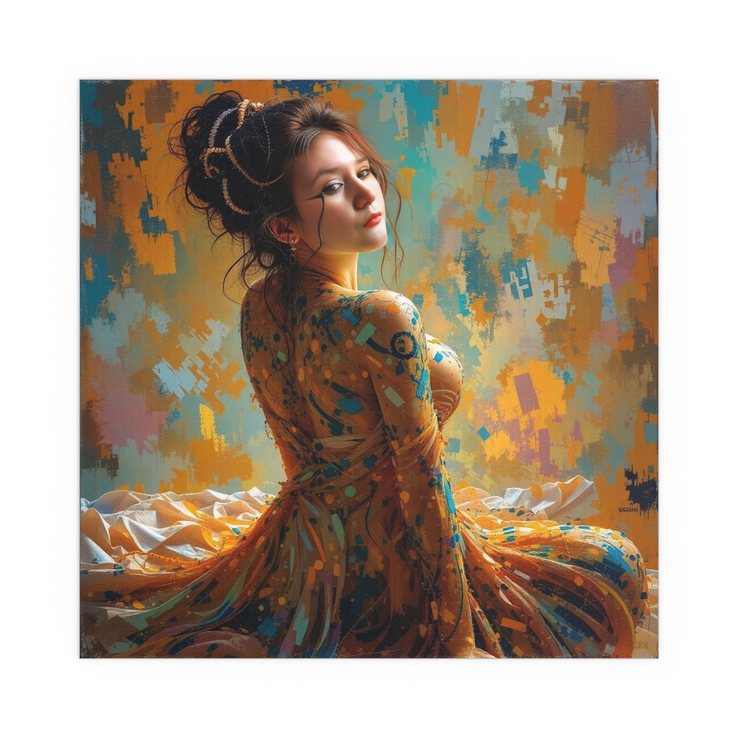 Indoor and Outdoor Silk Posters (Square 39)
