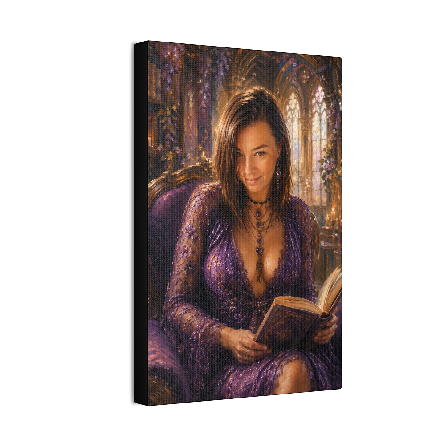 A Little Bedtime Magic – Dark Academia Book Lover Art Print