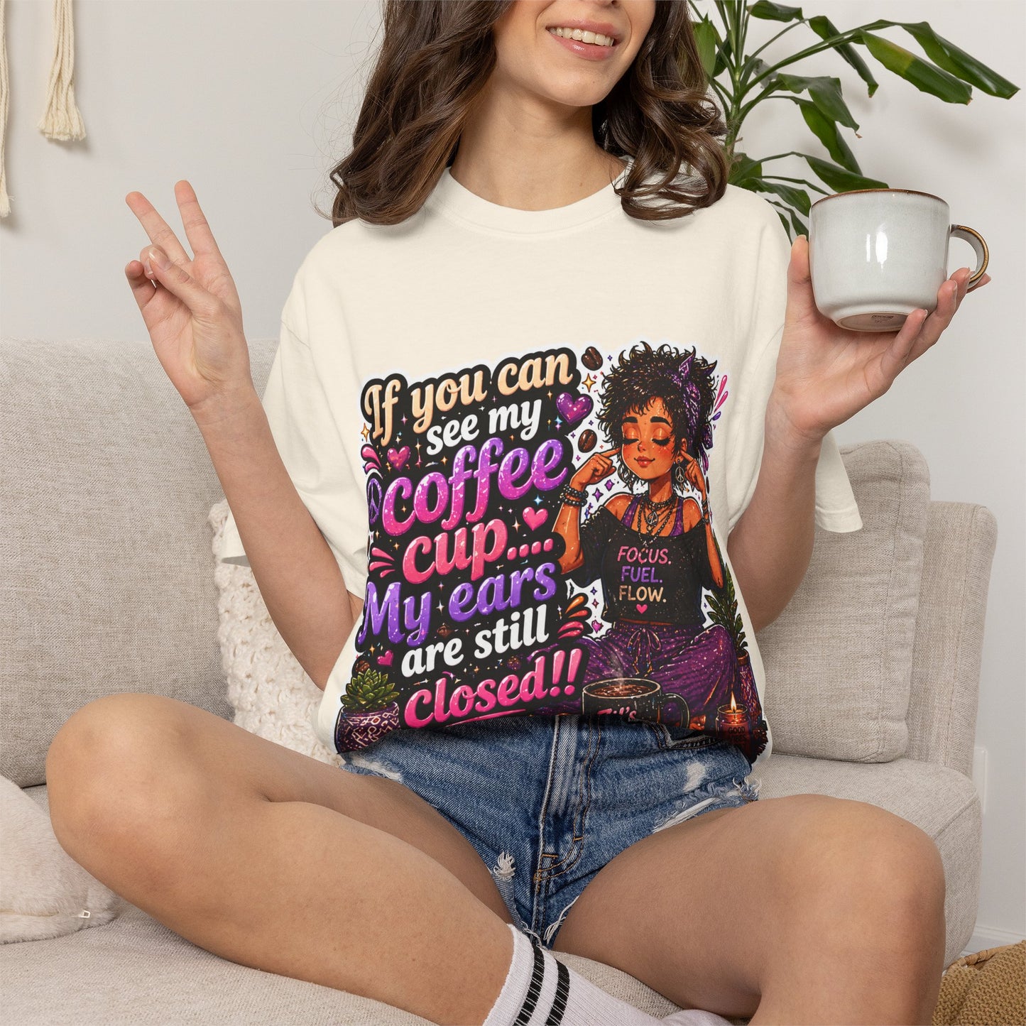 Coffee First, Then Words Tee