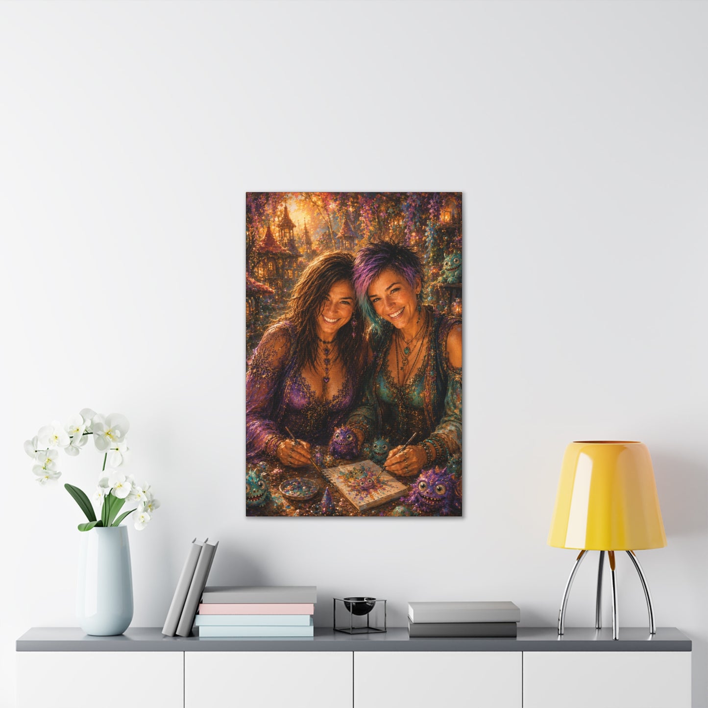 Mischief Makers – Whimsical Best Friends Fantasy Art Print