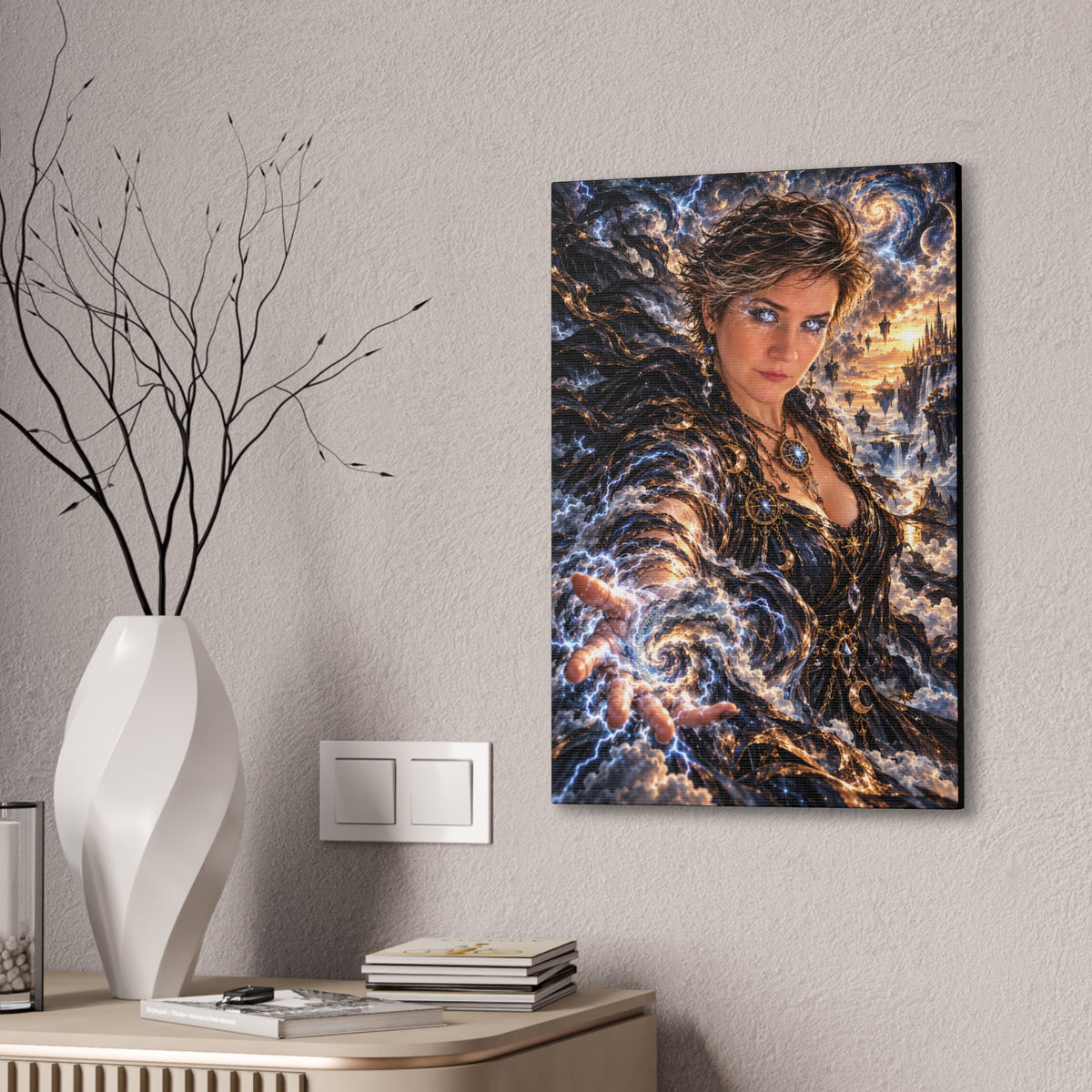 Become the Storm – Powerful Lightning Fantasy Art Print