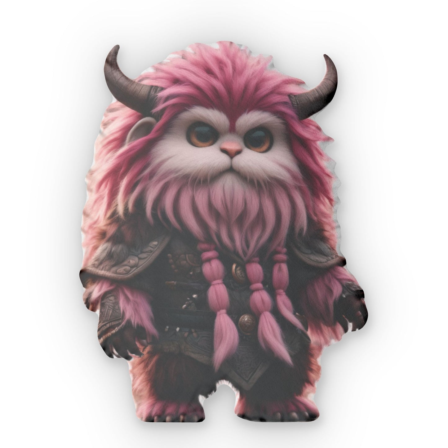 Viking Shaped Pillows (PinkBeard the Brave)