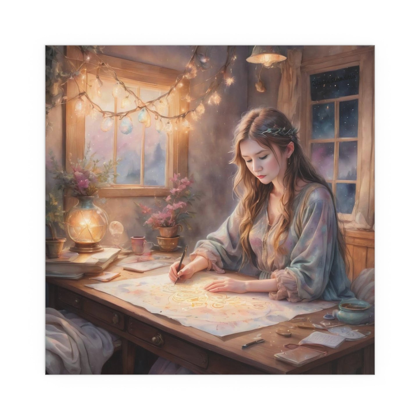 Indoor and Outdoor Silk Posters (Square 43)