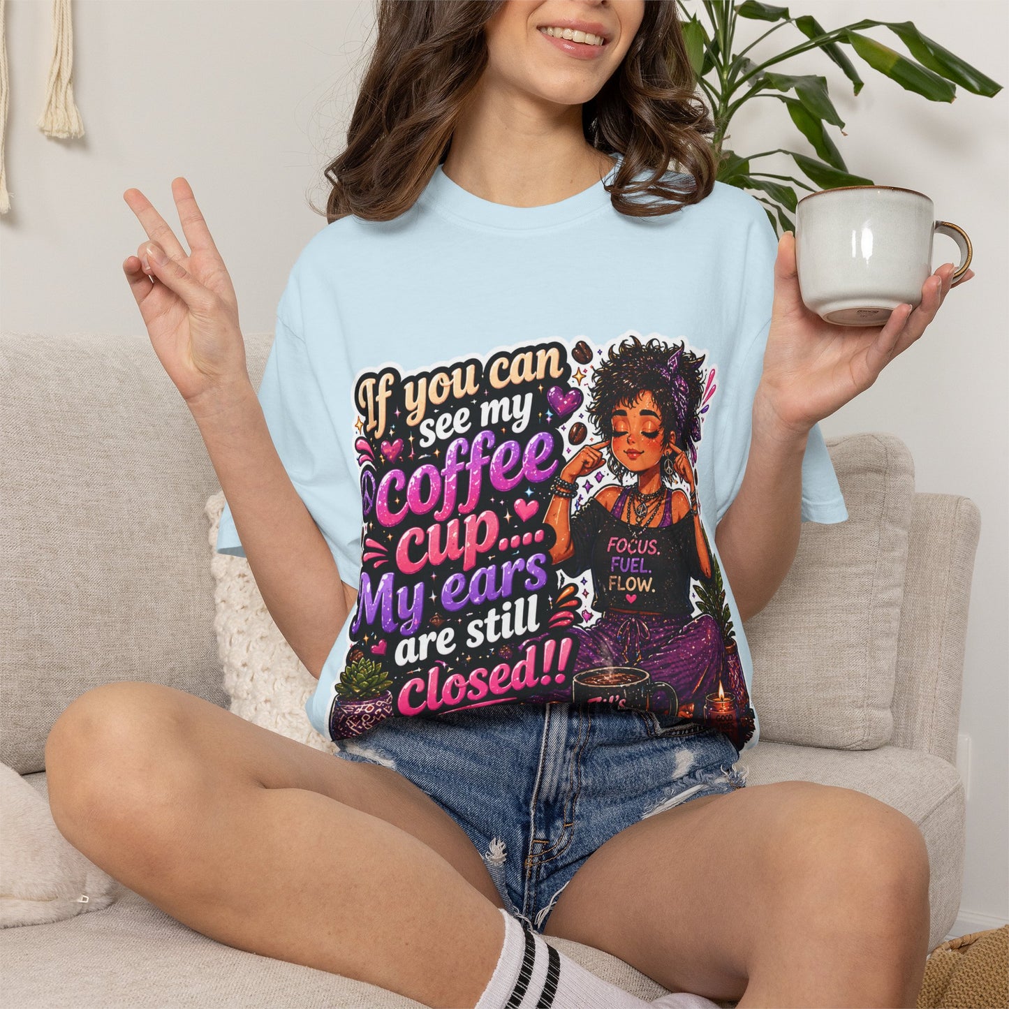 Coffee First, Then Words Tee