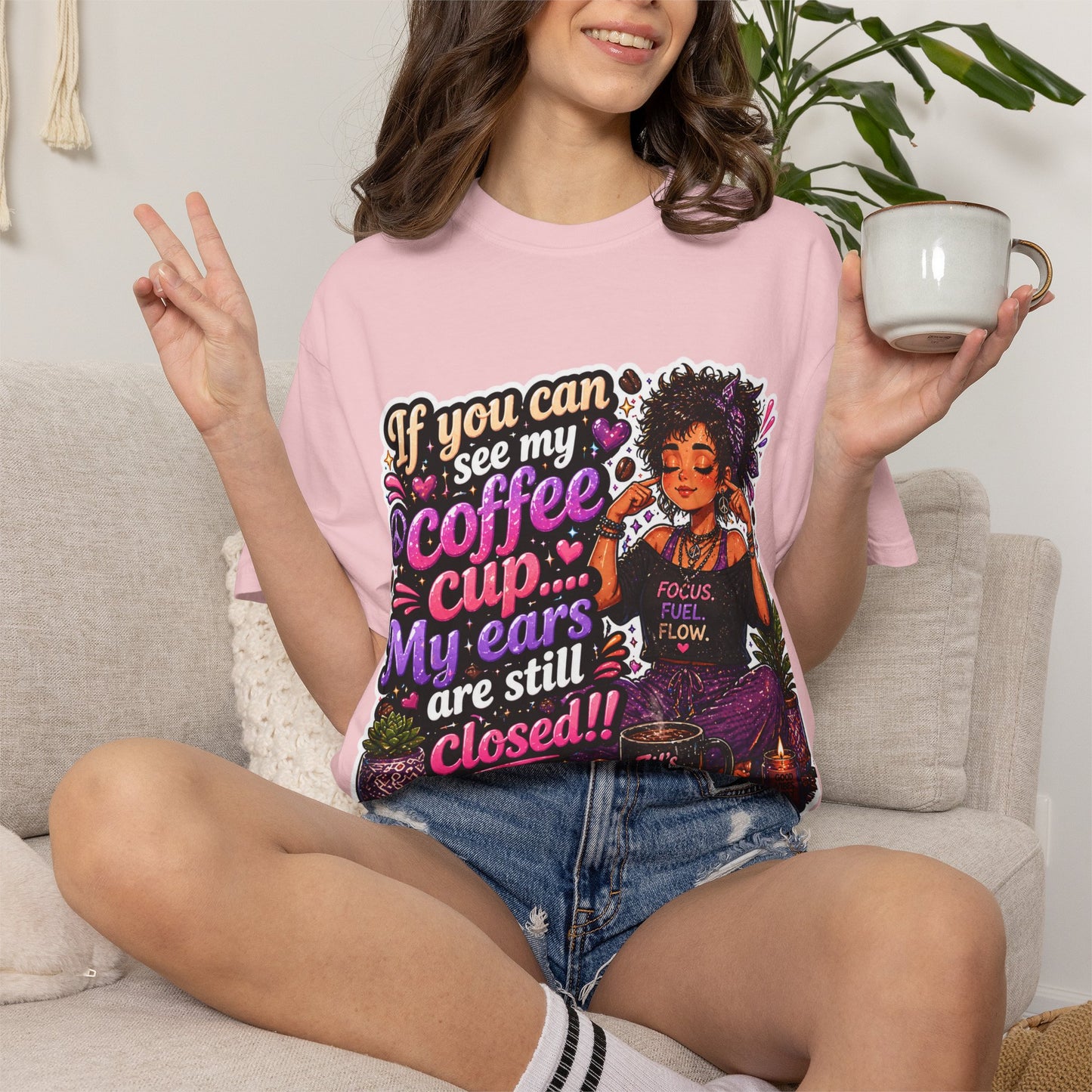Coffee First, Then Words Tee