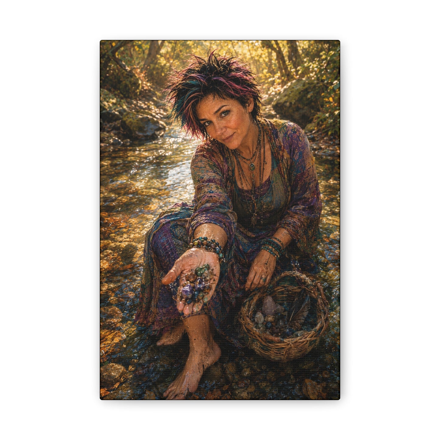 What the River Gives – Crystal Collector Nature Art Print